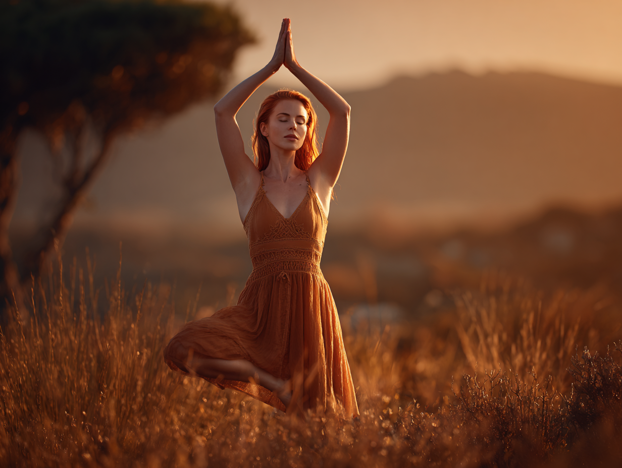 Grupo diverso practicando yoga en un entorno natural y armonioso